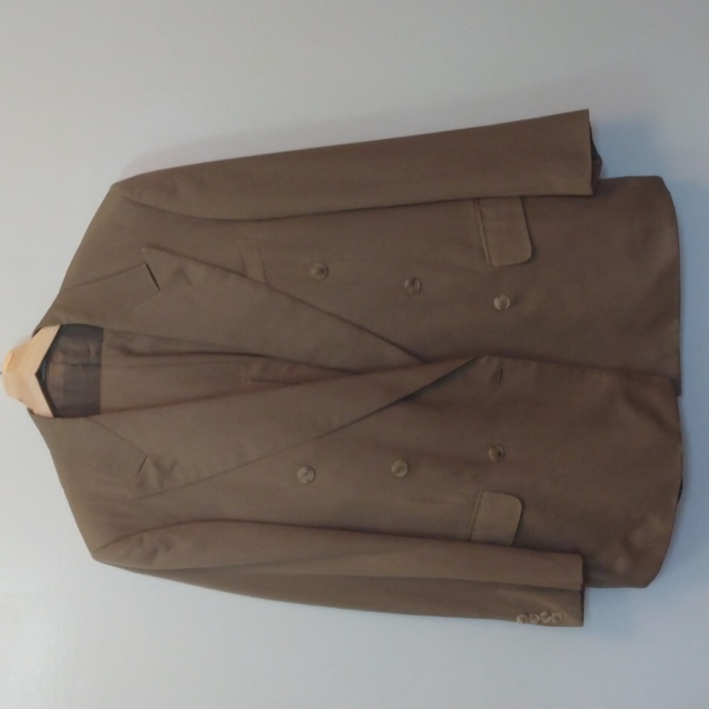 Ermenegildo Zegna Tan Silk/Wool Suit 42R*